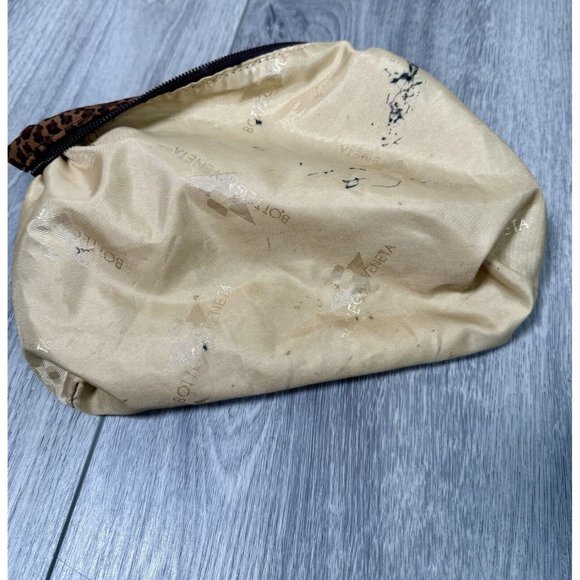 BOTTEGA VENETA Leopard Print Small Handbag Pouch Pre-loved - Picture 13 of 15